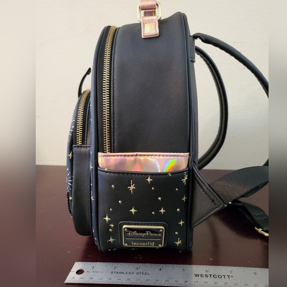 Walt Disney World 50th Anniv Loungefly Large Backpack & Minnie Mouse Stuff - Picture 6 of 16